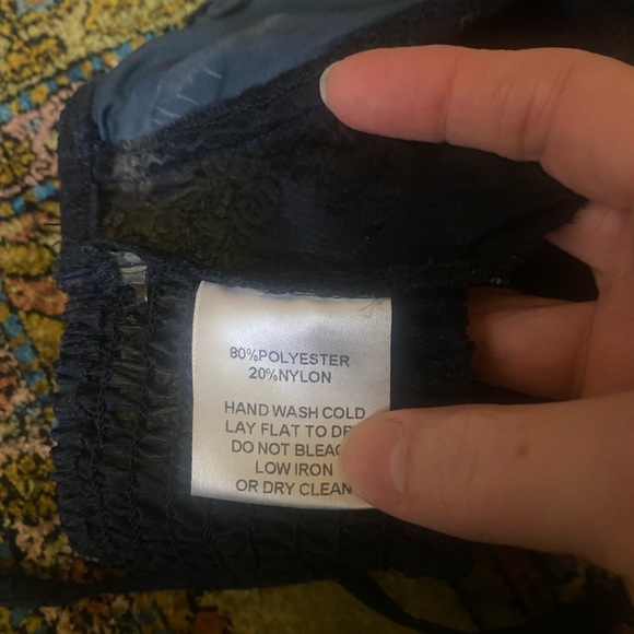 New Pink rave wear. Navy blue with rhinestones. Top with detached sleeves - Picture 6 of 7